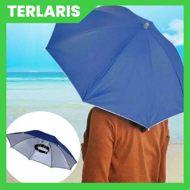 Topi Payung/Payung Kepala / Payung Mancing Diameter 60 cm