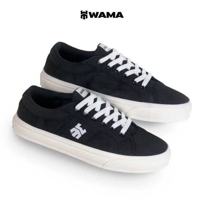 Wallace 39-43 Obelis Black Sepatu Sneakers Skate Pria - 36