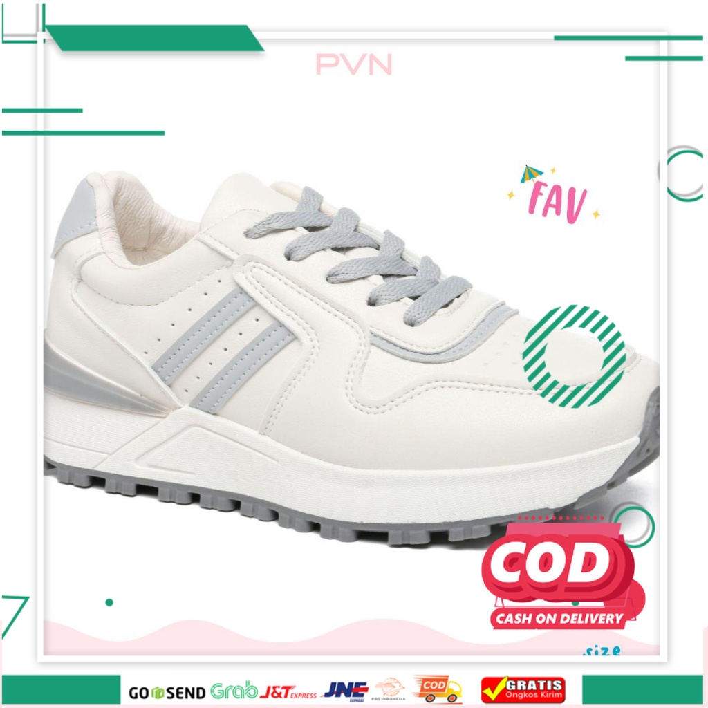 SEPATU ORI  / SEPATU ORI / PVN Haechan Sepatu Sneakers Wanita Sport Shoes Grey 503