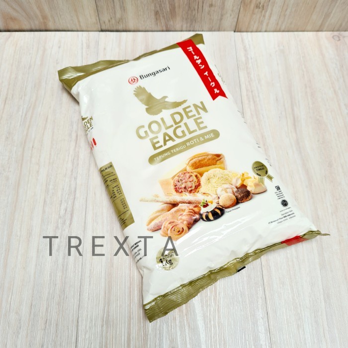 

[Karton] Tepung Terigu Roti Mie Golden Eagle - 1KG [SAMEDAY]