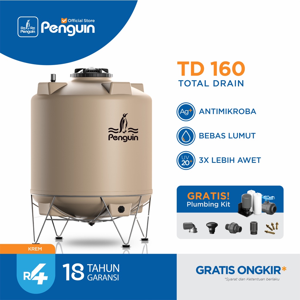 Penguin Tangki | Toren | Tandon Air TD 160 1500 liter