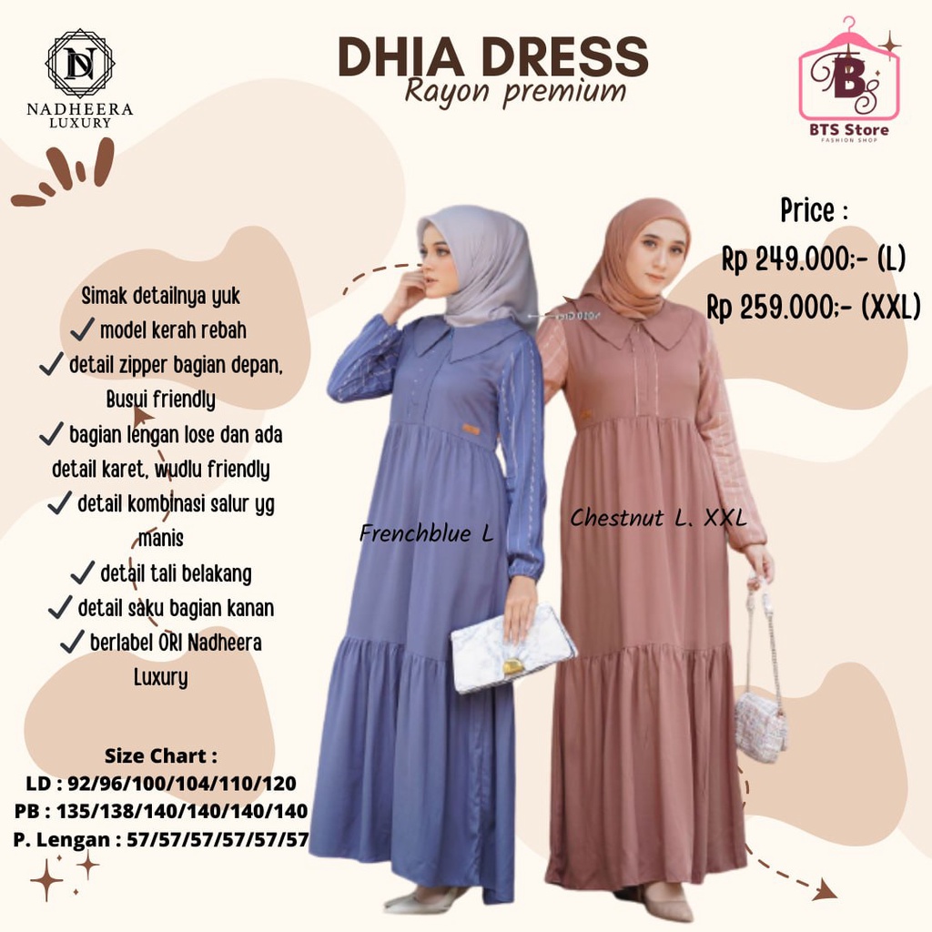 DHIA DRESS NADHEERA LUXURY