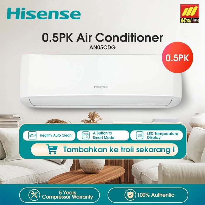 AC Hisense AN05CDG 1/2 PK low watt 0,5 pk