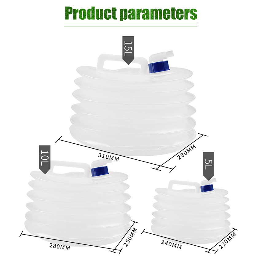 Galon Kantong Air Lipat Portabel 15L 10L Kantong Air Minum Lipat Camping Hiking TaffSPORT / Jerigen