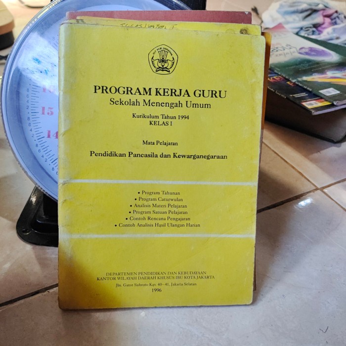PROGRAM KERJA GURU SMU