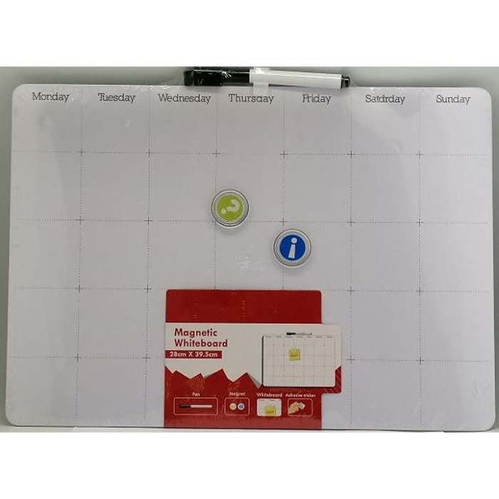 

Magnetic Whiteboard Weekly Planner Memo Writing Board