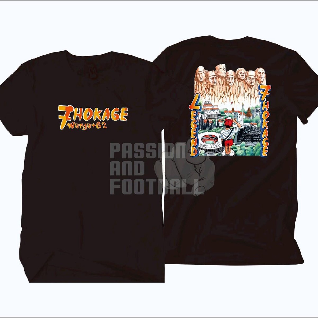 T-SHIRT 7 HOKAGE WARGA +62 (BAYAR DITEMPAT) atasan baju