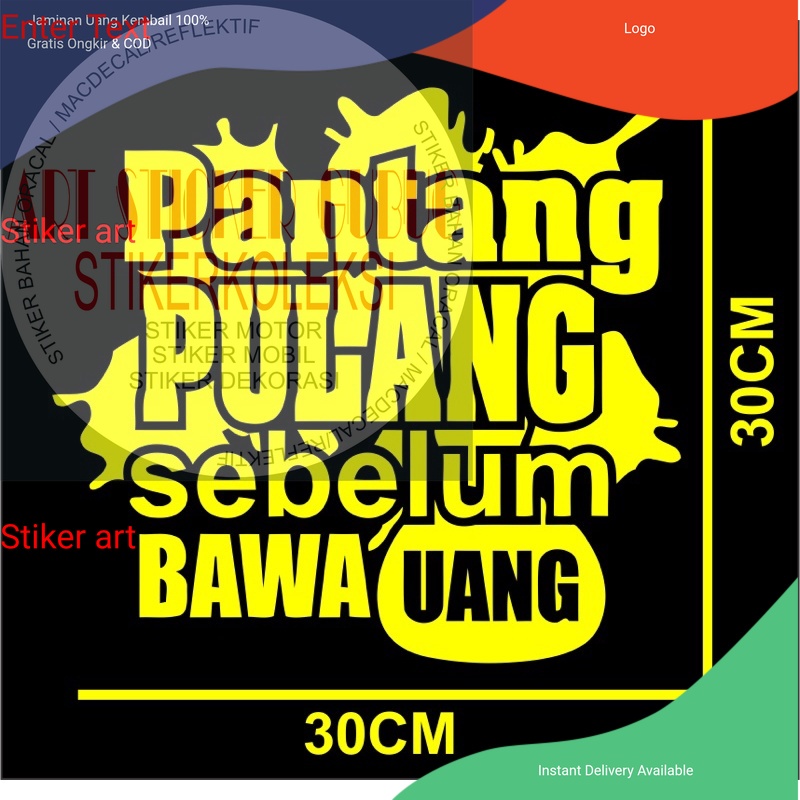 STIKER sticker mobil sticker kata kata lucu kaca mobil truck termurah