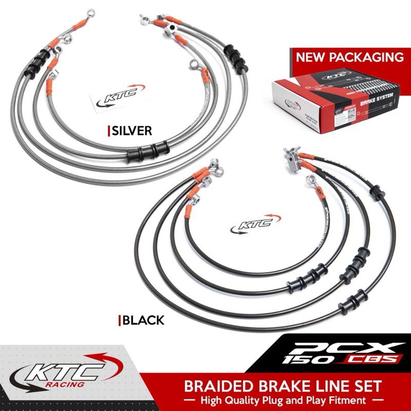 SELANG REM KTC PCX DEPAN/BELAKANG NON ABS & PCX ABS PCX 150 ABS PCX 150 CBS PJV