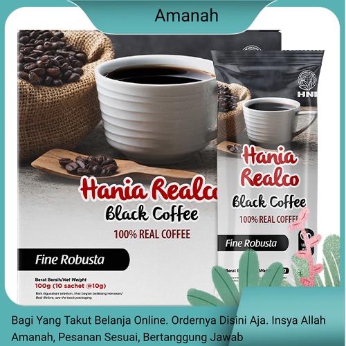 

HNI HPAI Hania Realco Black Coffee Fine Robusta