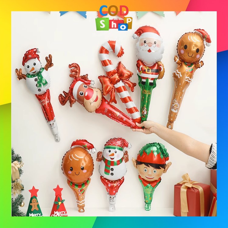 COD - 6030 Balon Natal / Balon Natal Foil / Balon Natal Dekorasi / Balon Christmas Hias / Balon Kara