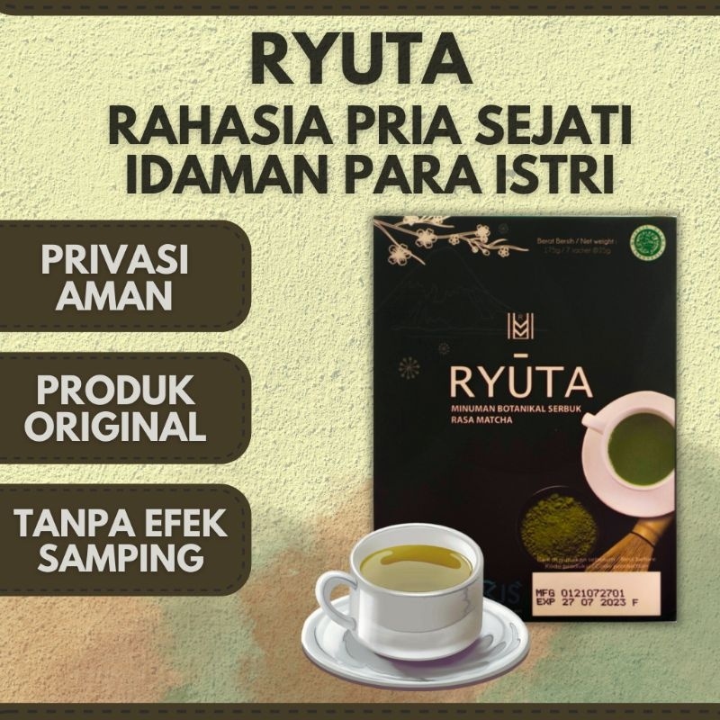 (COD) Obat Kuat Pria Tahan Lama Herbal Teh Kesehatan Penambah Stamina Pria Dewasa RYUTA Teh Herbal U
