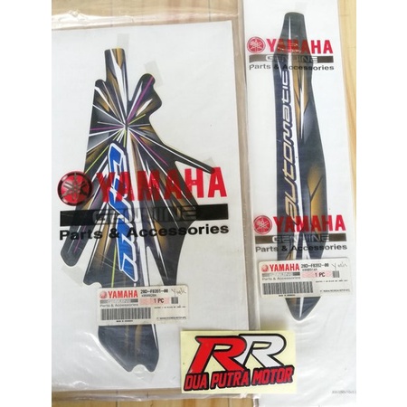 grafik graphic grapik striping body tameng depan original ori yamaha mio smile smail new 2008 black 