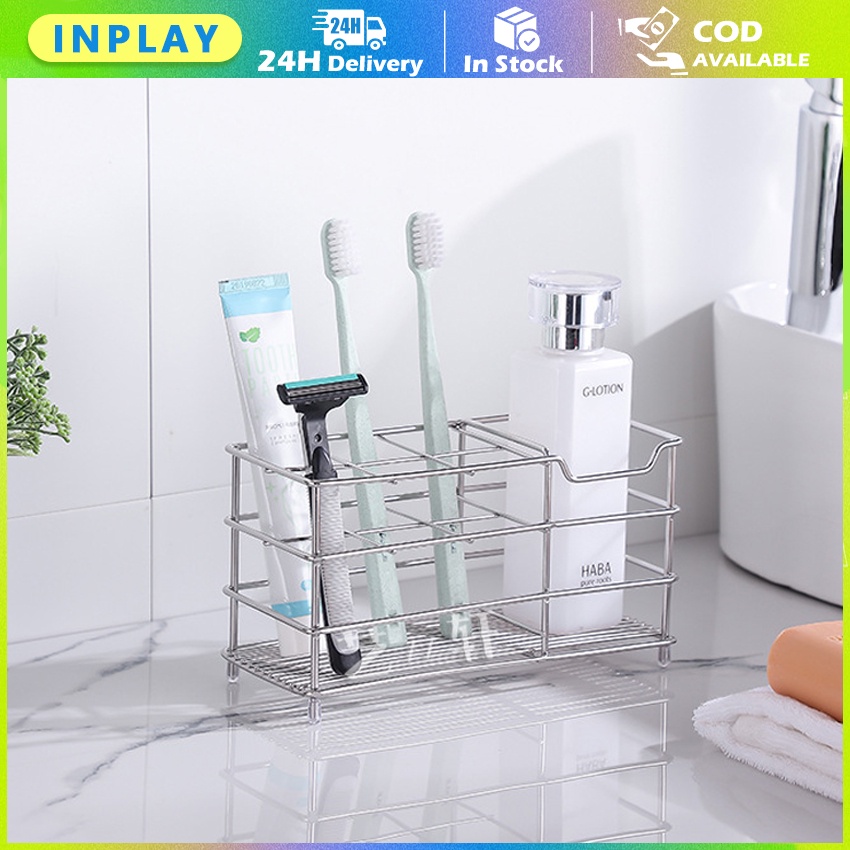 Toothbrush Holder / Rak Sikat Gigi Wall Mounted / Rak Kamar Mandi / Rak Sikat Gigi Stainless