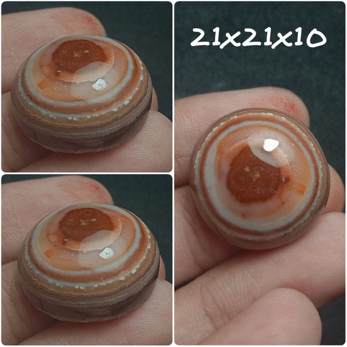 Natural Batu Akik Motif Gambar Pusaran Mata Dewa Puser Bumi Antik 46