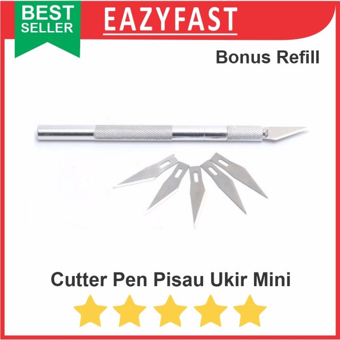 

Alat Cutter Mini Ukir Refill 5 Pcs Hobby Crafting Engraving Pen
