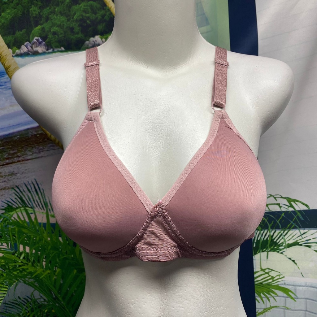 10A. BRA / BH WANITA 0558 UKURAN 32-38 TERDAPAT WARNA SOFT PINK KAIT 3 PAKAIN DALAM WANITA IMPORT