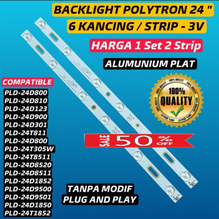 Backlight Tv Polytron 24 inch