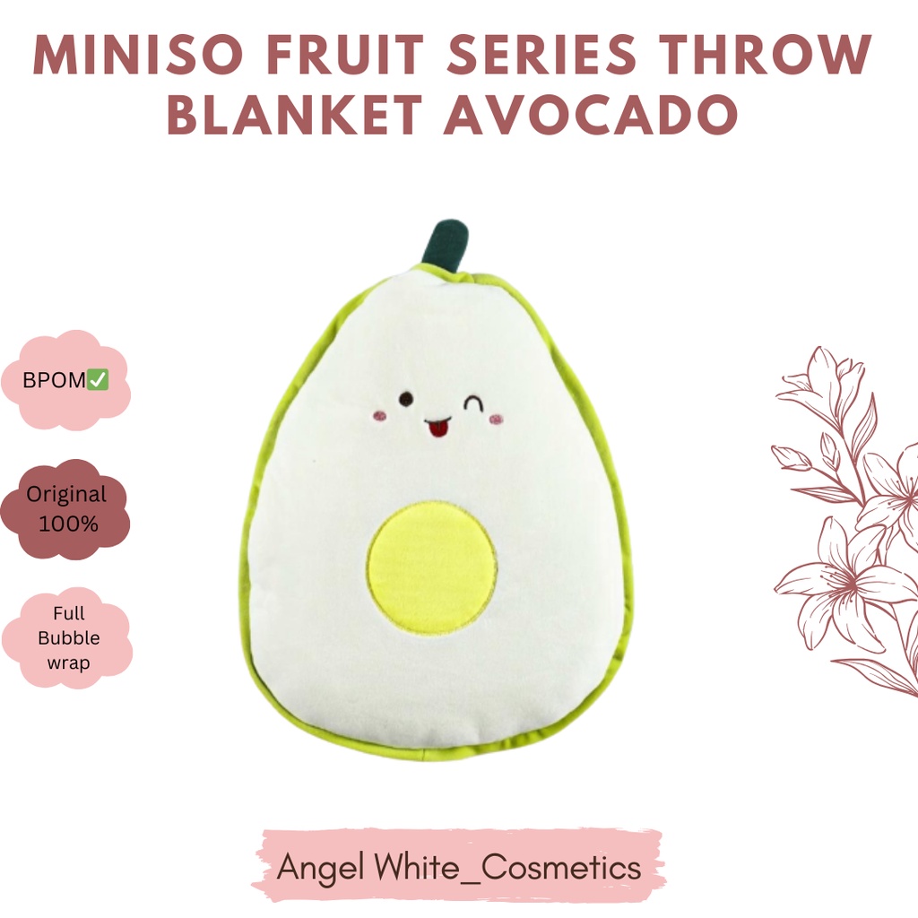 MINISO FRUIT SERIES THROW BLANKET AVOCADO