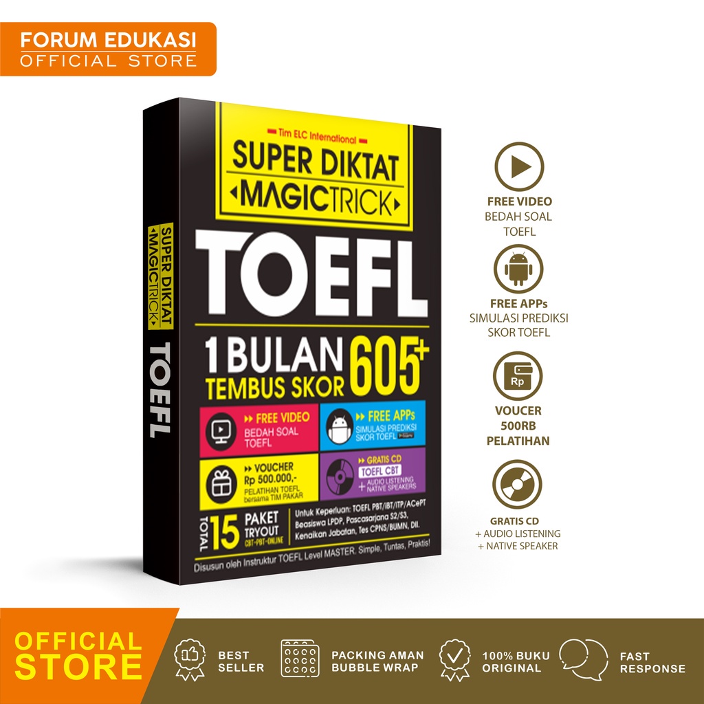 BUKU SUPER DIKTAT MAGIC TRICK TOEFL