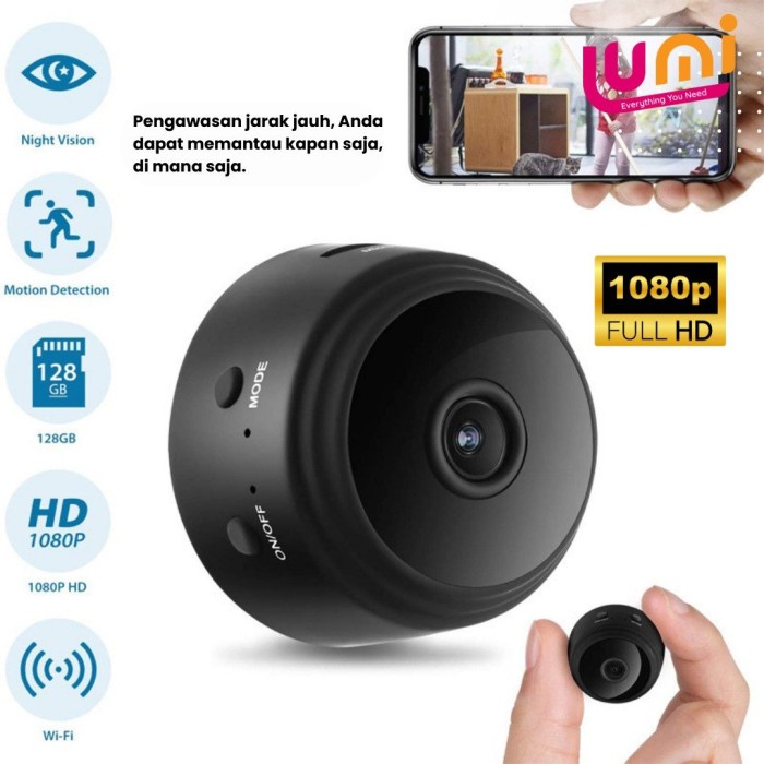 Spy Kamera Mini Pengintai CCTV Pintar Smart A9