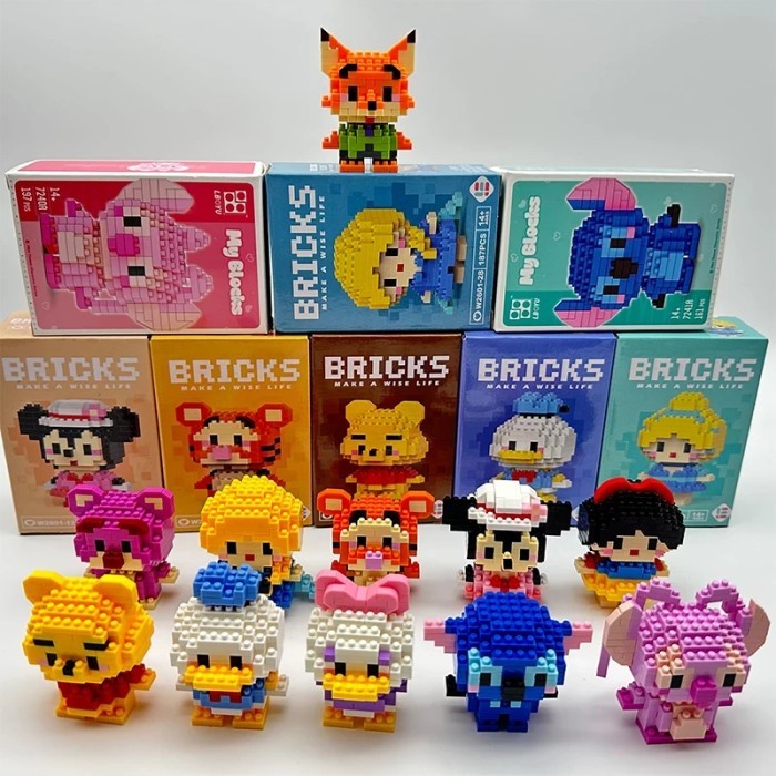 Nano brick Lego Karakter Mainan Balok Susun Lego Mini Anak Cewek