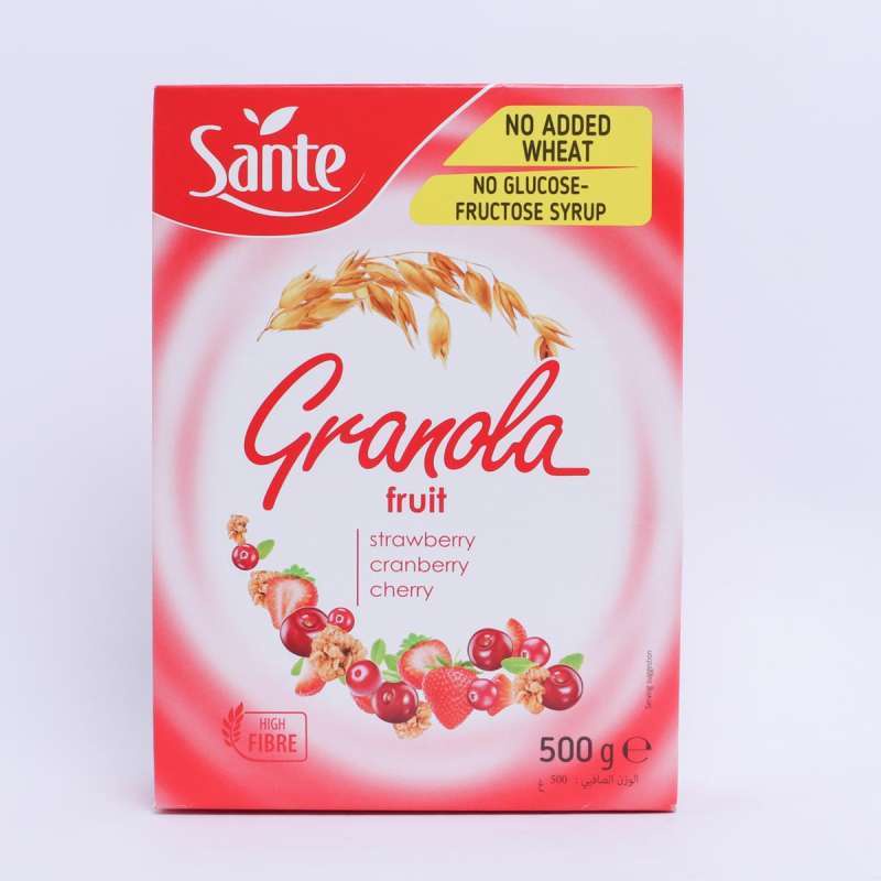 

SANTE WHOLE GRAIN GRANOLA FRUIT 500G