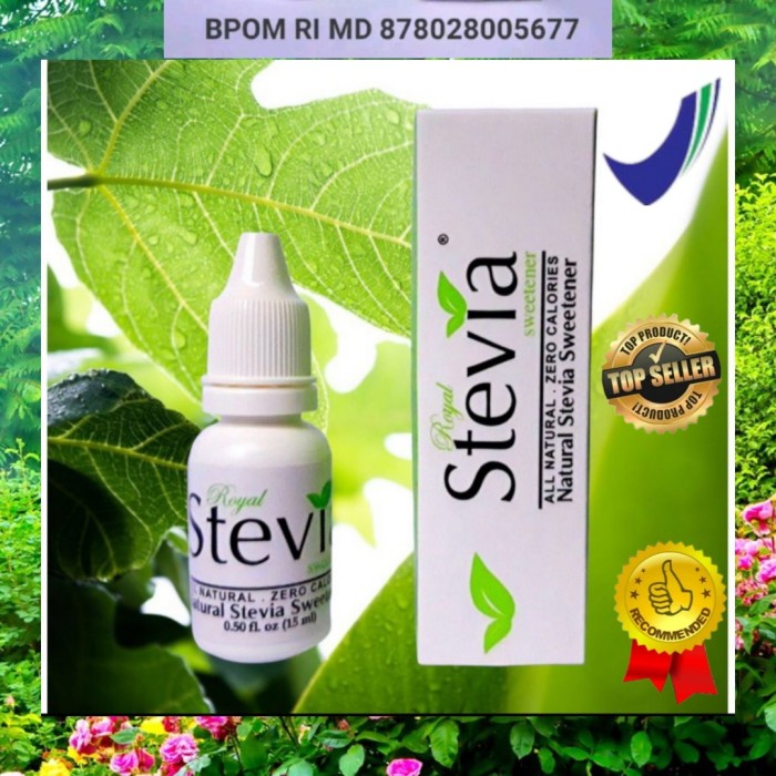 

[Big Sale] ROYAL STEVIA / STEFIA TRULY Gula Stevia 15ml Original Pemanis Stevia