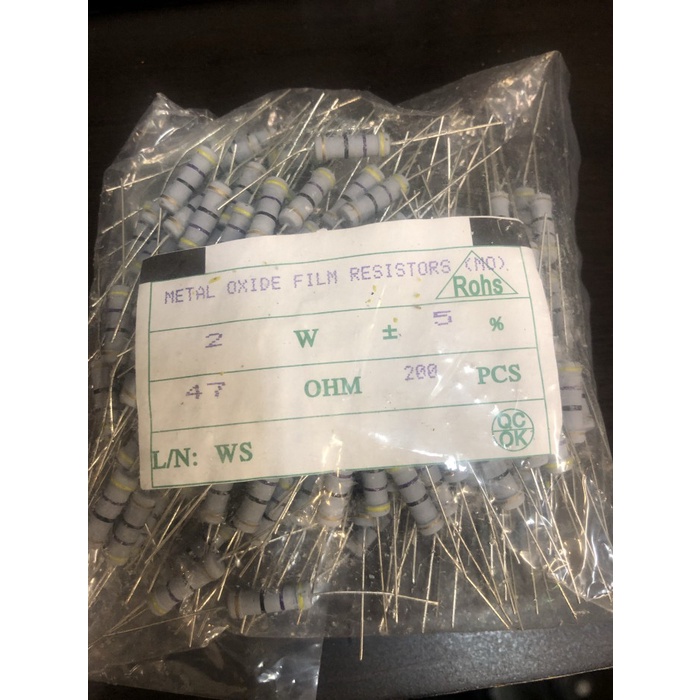 Resistor 2w 47 ohm R 2watt 47ohm