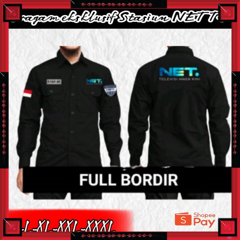 12.12 SERAGAM SALE / seragam eksklusif net tv lengan panjang/seragam net tv panjang/baju net tv full
