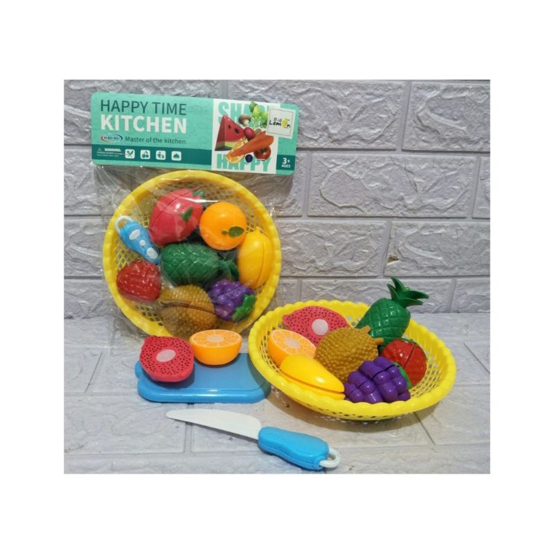 Mainan Anak Potong Buah Potong Sayur Fruit Cutting Fruit