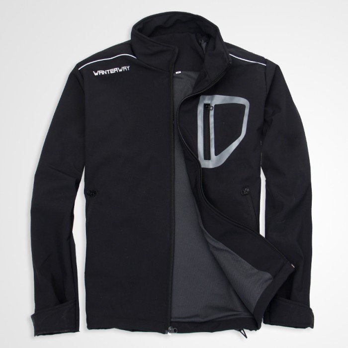 best -jaket pria / jaket motor harian / jaket waterproof anti air - L, Hitam