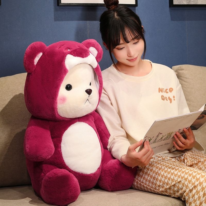 Boneka Lotso Mainan Anak Lotso Hoodie plush Boneka Lotso hodie plush Toys Dekorasi kamar tidur