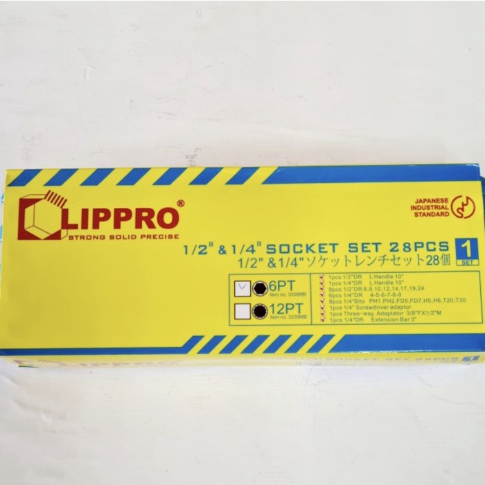 LIPPRO KUNCI SOK SET 28PCS CRV HEAVY DUTY