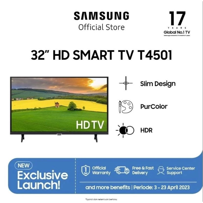 SAMSUNG T4501 - 32 inch SMART TV - DIGITAL TV - HD - LED - UA32T4501 / 32T4501