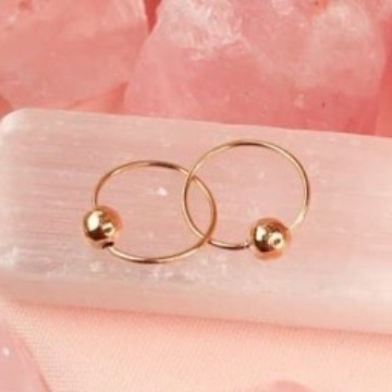 Anting Bulat Anak Bayi Sienna Merica - Emas Kuning 16k Emas Putih 17k - Emas Kuning 16k, Small