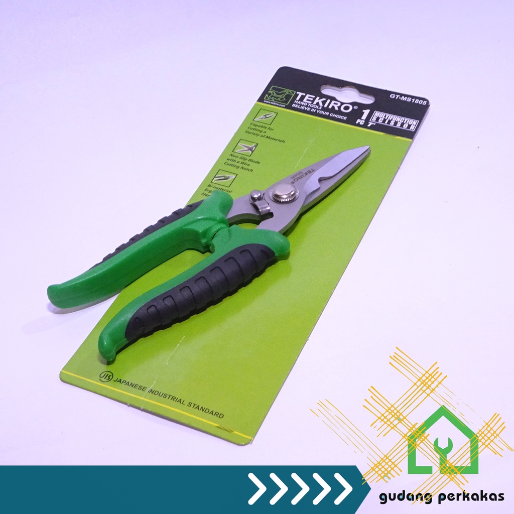 TEKIRO GUNTING SENG 7 INCH / gunting plat 7" TEKIRO / gunting serbaguna 7" TEKIRO