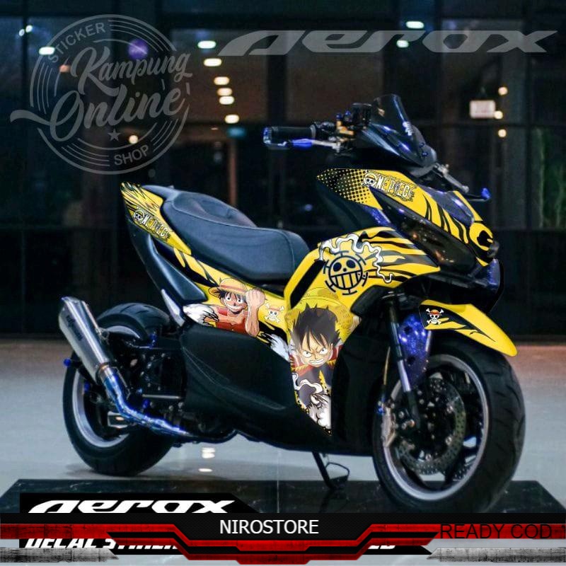 striping aerox new connected sticker aerox 155 full body decal aerox new 155