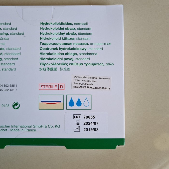 Suprasorb H 10x10 Hydrocolloid Wound Dressing / Balutan Luka Modern