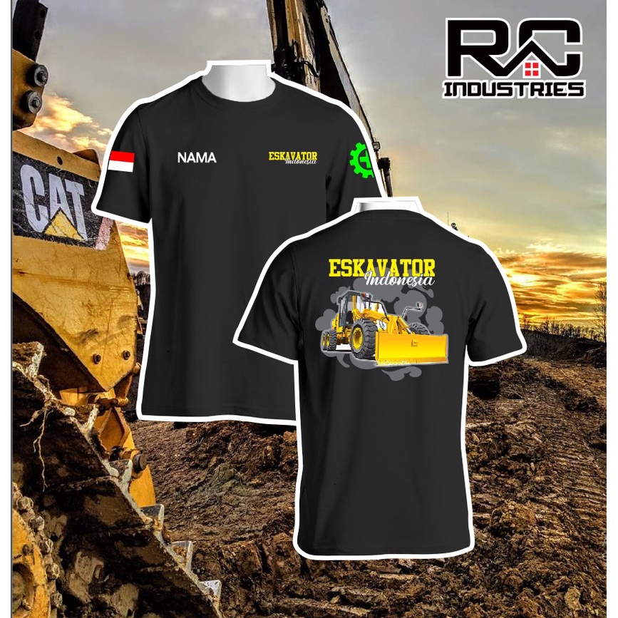KAOS EXCAVATOR KEREN | Baju Kaos ALAT BERAT Tambang EXCAVATOR KOMATSU Kaos Distro PREMIUM TOP