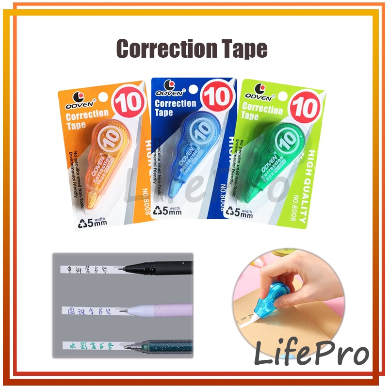 

Kertas Correction Tape Pita Koreksi Penghapus / Pita Koreksi Correction Tape Pastel Color