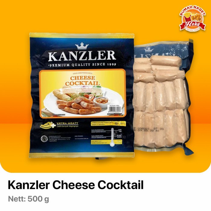 

KANZLER Sosis Cheese Cocktail 500 gr - FROZEN FOOD BERKAH DAN HALAL