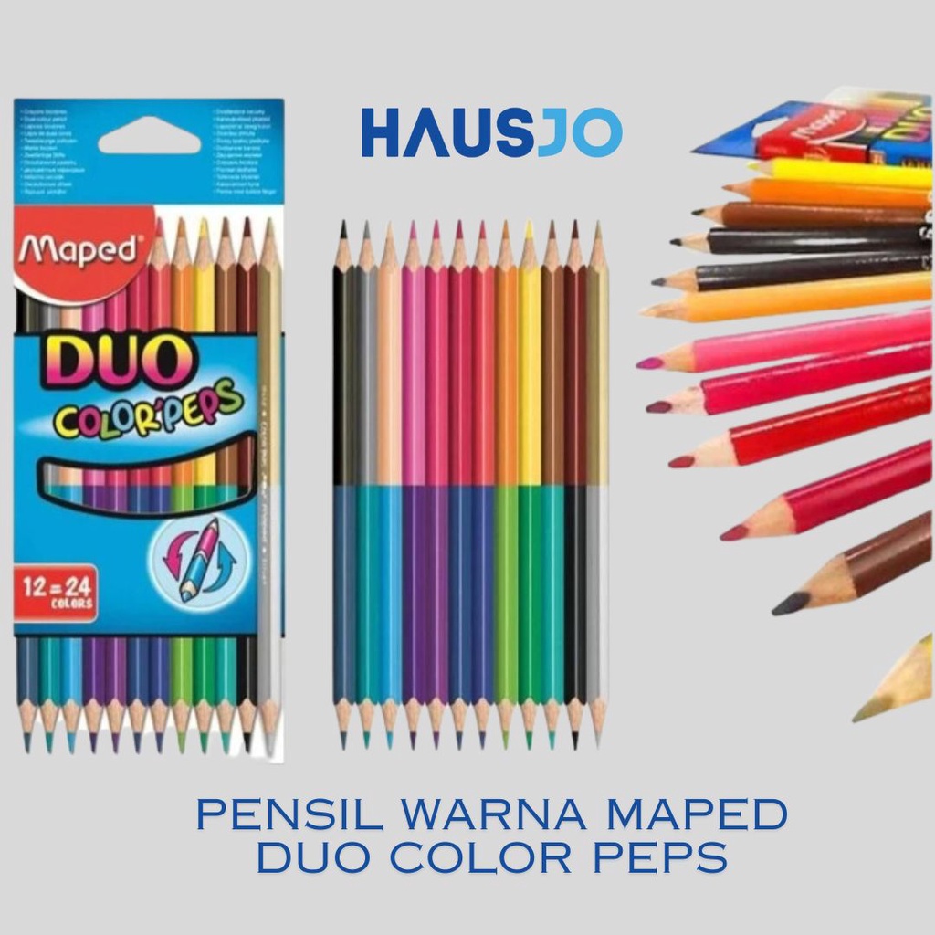 

Pensil Warna Maped Duo Color Peps