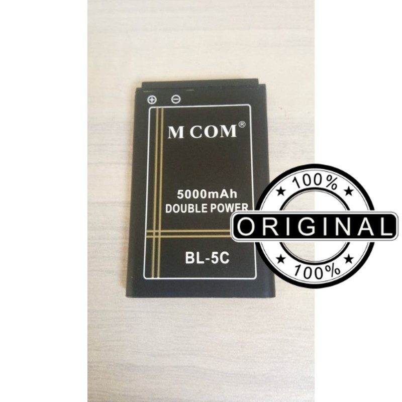 Battery Batre Baterai Mcom Nokia BL-5C BL5C BL 5C BL-5CA BL5CA BL 5CA BL-5CB BL5CB BL 5CB Kapasitas 