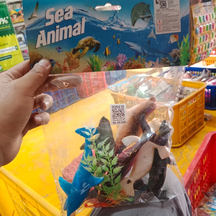 Mainan Hewan Laut Kecil Karet