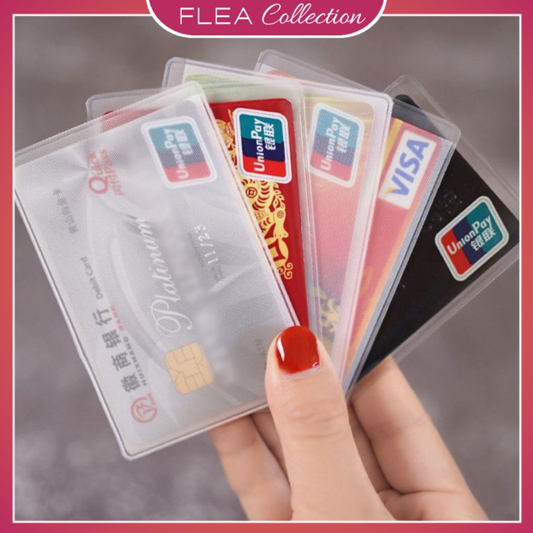 

FLEA Plastik Kartu ATM SIM KTP Plastik Cover Pelindung Kartu Anti Gores ATM Credit Card