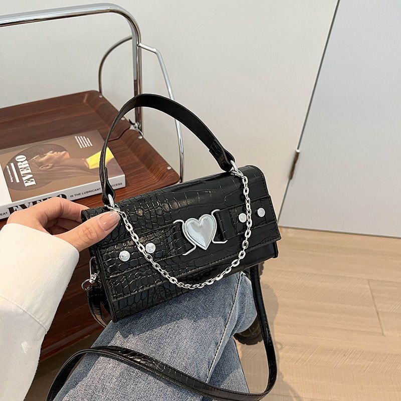 Handheld chain small square bag