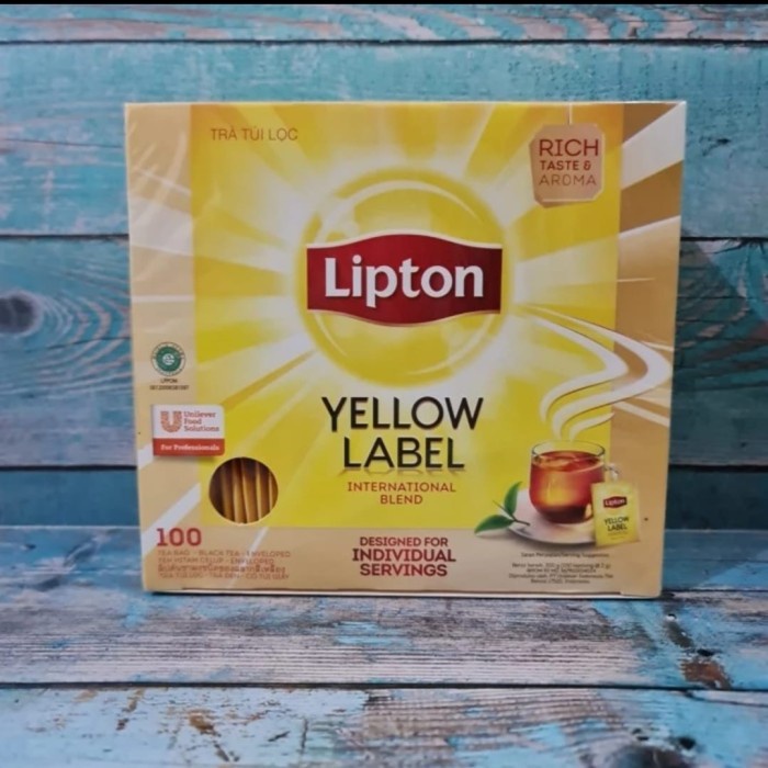 

Lipton yellow label tea bag envelope 100 pcs