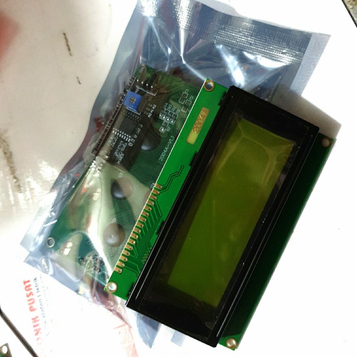 modul 16 LCD 4x20 2004 YELLOW GREEN + I2C -BSS12