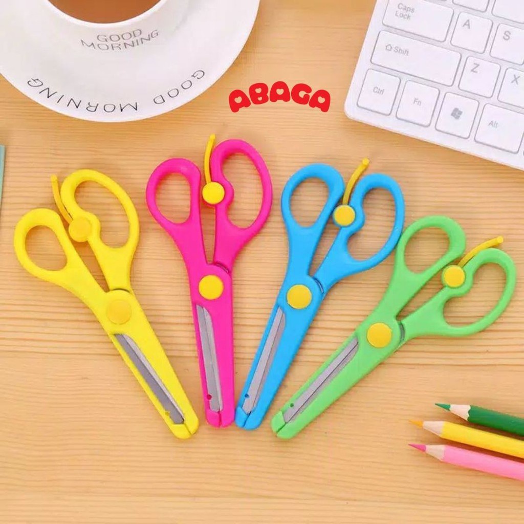 

Gunting Anak - Aman & Nyaman, Warna Menarik, Desain Ujung Tumpul Tidak Tajam